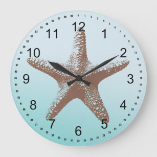 Starfish Large Clock