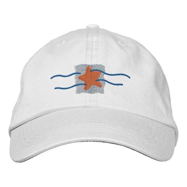Starfish Logo Embroidered Baseball Hat (Front)