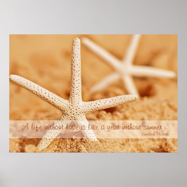 Starfish Love Proverb Poster (Front)