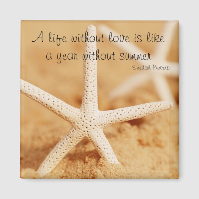 Starfish Love Quote Magnet