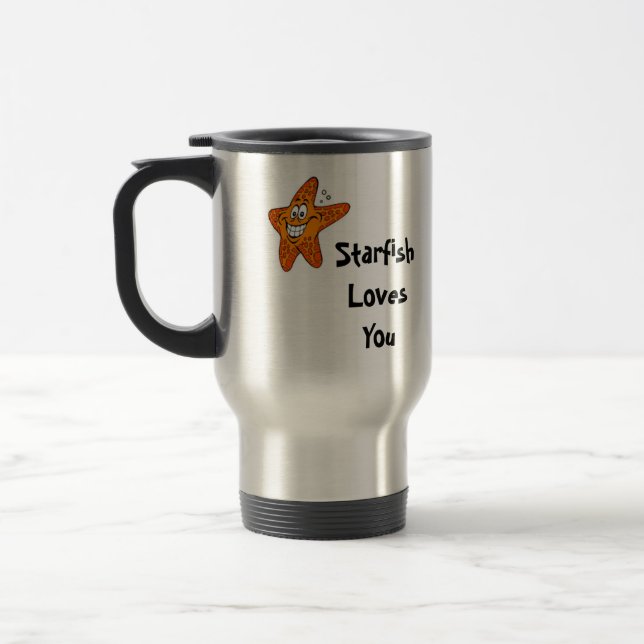 Starfish Loves You Travel Mug (Left)