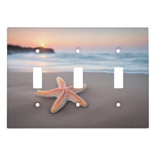Starfish Lying on a Beach Light Switch Cover