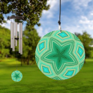starfish mandala in green