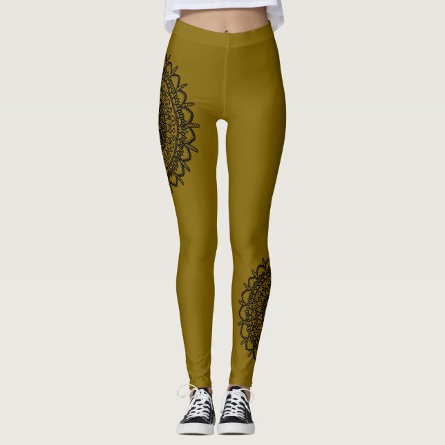 Starfish Mandala Leggings (Front)