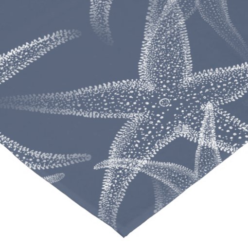Starfish Navy Blue Beach Table Runner Zazzle