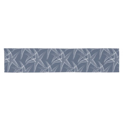 Starfish Navy Blue Beach Table Runner Zazzle