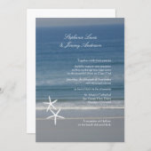 Starfish Ocean Custom Wedding Invitations (Front/Back)