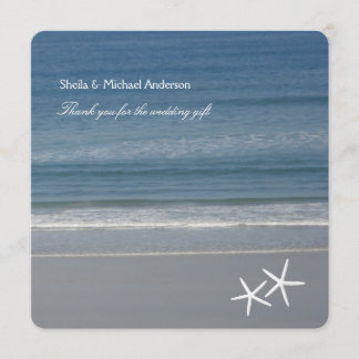 Starfish Ocean Thank You Cards