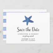 Starfish | Ocean Wedding Save The Date Invitation (Front/Back)