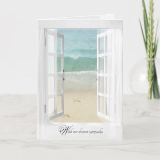 starfish ocean window sympathy card