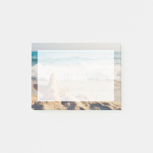 Starfish on a Sandy Beach Photograph Post_it Notes