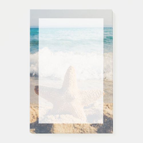 Starfish on a Sandy Beach Photograph Post_it Notes