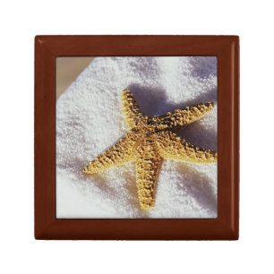 Starfish On A Towel Jewelry Box