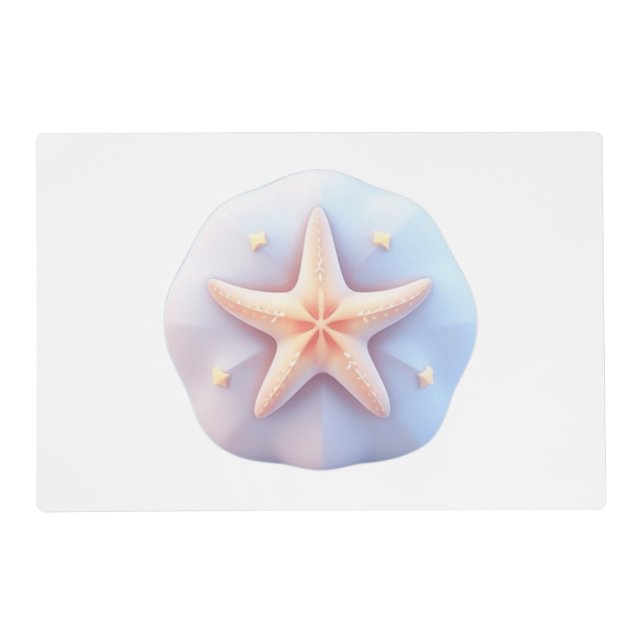 Starfish on a Unique-Shaped Stone Placemat (Front)