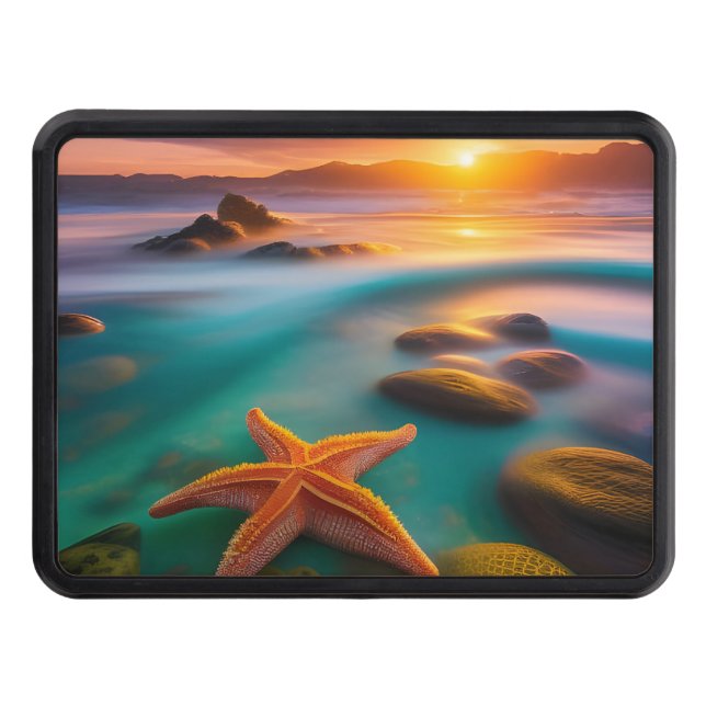 Starfish on beach at Dawn Hitch Cover (Front)