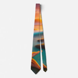 Starfish on beach at Dawn Neck Tie