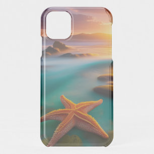 Starfish on beach at Dawn  iPhone 11 Case