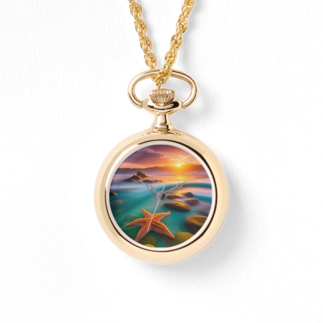 Starfish on beach at Dawn  Watch (Front)