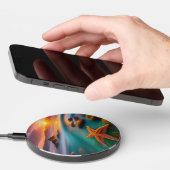 Starfish on beach at Dawn Wireless Charger (Hand)