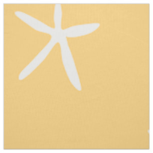 Starfish on Sand Fabric