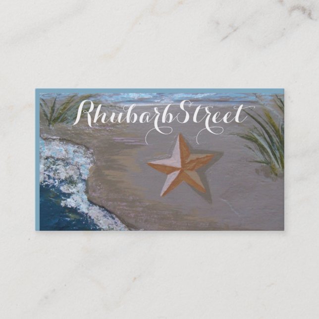 "Starfish on Slate" business card (Front)