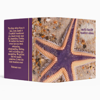 Starfish on the Beach 1.5" 3 Ring Binder