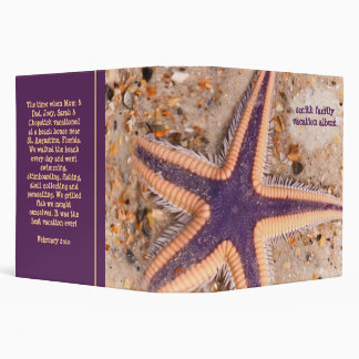 Starfish on the Beach 2" 3 Ring Binder
