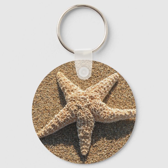 Starfish on the beach keychain (Front)