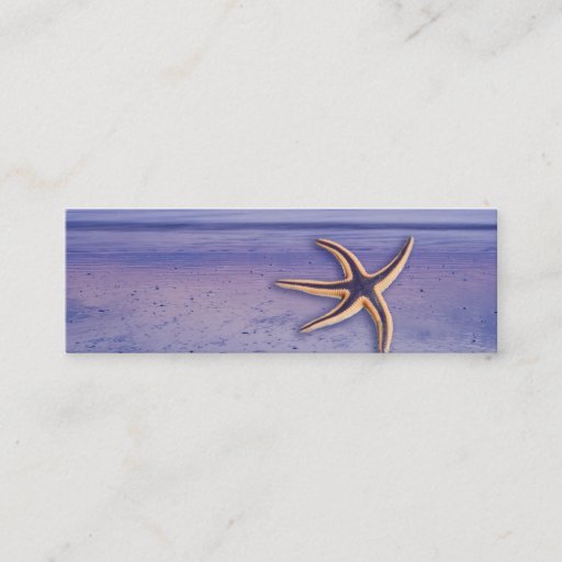 Customizable Starfish on the beach business card templates