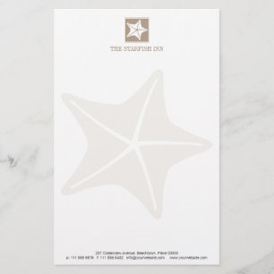 Starfish on the Beach Stationery