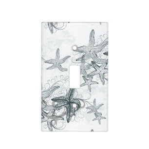 Starfish On The Sea Pattern Light Switch Cover