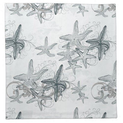 Starfish On The Sea Pattern Napkin