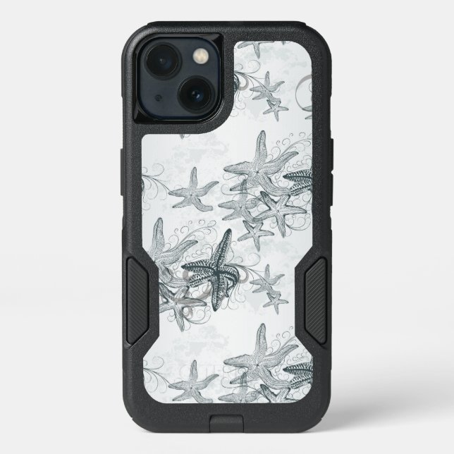 Starfish On The Sea Pattern Otterbox iPhone Case (Back)