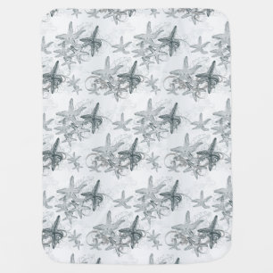 Starfish On The Sea Pattern Swaddle Blanket