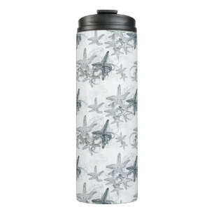 Starfish On The Sea Pattern Thermal Tumbler