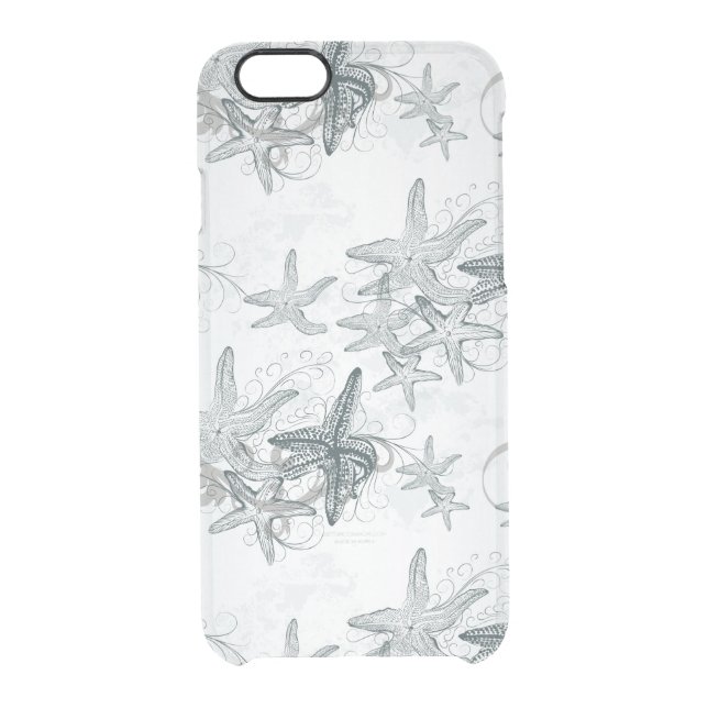 Starfish On The Sea Pattern Uncommon iPhone Case (Back)