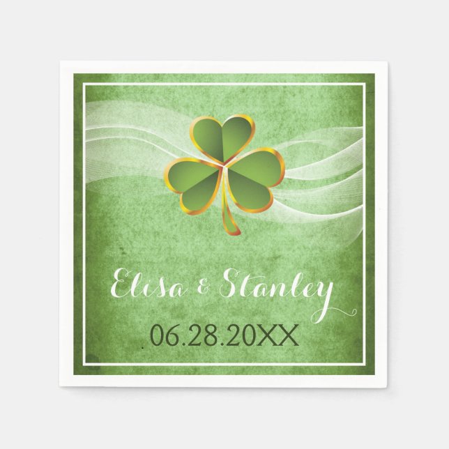 Starfish pair and veil turquoise beach wedding napkins (Front)