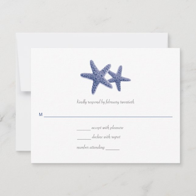 Starfish Pair Wedding Response (Front)