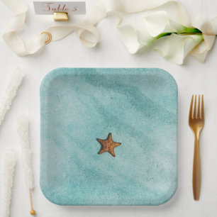 Starfish Paper Plates