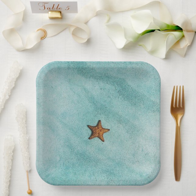 Starfish Paper Plates (Wedding)