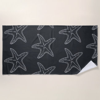 Starfish pattern beach towel