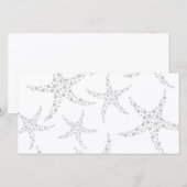 Starfish Pattern in Light Gray and White (Front/Back)