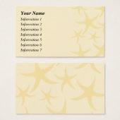 Starfish Pattern in Pastel Yellow. (Front & Back)