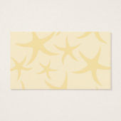 Starfish Pattern in Pastel Yellow. (Back)