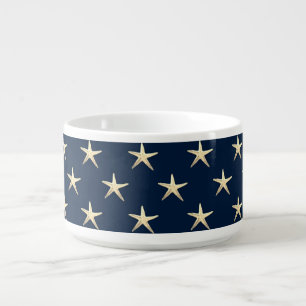 Starfish pattern on Solid Background Bowl