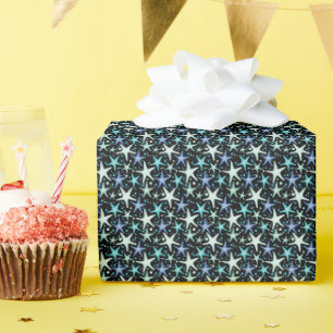 Starfish pattern wrapping paper
