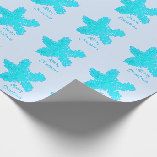 Starfish Patterns Teal Artsy Beach Merry Christmas Wrapping Paper