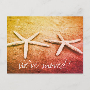 Starfish photo moving postcards for new address
