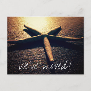 Starfish photo moving postcards for new address