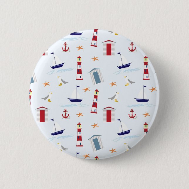starfish pinback button (Front)